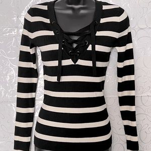 Brand New ⭐️INC By Macy’s Black and White Sweater